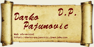 Darko Pajunović vizit kartica